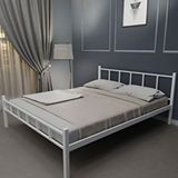 Evger K90 Beyaz Metal 120x200 cm Tek Kişilik Karyola