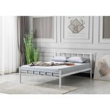 Evger K90 Beyaz Metal Karyola Modern Tasarım Çift Kişilik 140 x 190 cm Dayanıklı Yapı