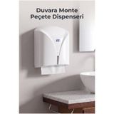 Evgereçlerim Duvar Tipi Peçetelik, Banyo ve Mutfak için Z Katlı Peçete Dispenseri Aparatı