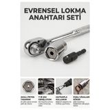 Evgereçlerim Evrensel Akıllı Lokma Anahtar Seti Tüm Somun Cıvatalar Için