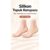Evgereçlerim Topuk Çatlak Koruyucu Silikon Topukluk, Nemlendirici Jel ve Topuk Dikeni Destek Çorabı