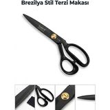 Evgereçlerim Uyumlu Mat Siyah Terzi Makası, Kumaş Kesme ve Dikiş Işleri Için