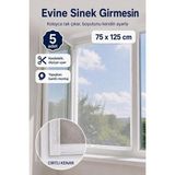Evgereçlerim Yapışkan Bantlı Pencere Sinekliği Tak Çıkar Tül 75x125cm