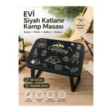 Evi Ev Gereçleri EVİ Okula Hazırlık Katlanır Aktivite Masası Süper Kahraman-Bebek Desenli Oyun Çizim Kamp Masası