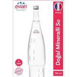 Evian Doğal Mineralli Su Cam Şişe 750 ml x 6