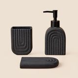 Evidea | Acar Rory Pure 3'lü Banyo Seti - Siyah