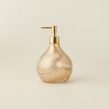 Evidea | Ang Design Celina Cam Sıvı Sabunluk - Gold / Beyaz