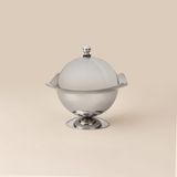 Evidea | Arsel Jumbo Ayaklı Şekerlik - Platin - 10 cm