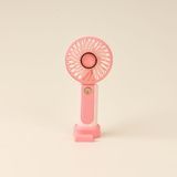 Evidea | Bam Stantlı Mini Vantilatör - Pembe - 16 cm