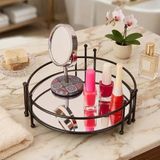 Evidea Bath Siyah 9x21 cm Dokuz Telli Aynalı Organizer