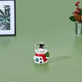 Evidea Deco 4x6 cm Renkli Kardan Adam Figürlü Kar Küresi