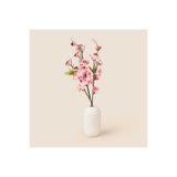 Evidea Deco Bahar Yapay Dal Çiçek - Pembe/Krem - 47 cm
