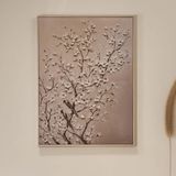 Evidea Deco Bloom Krem 100x75 cm Kanvas Tablo