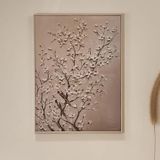 Evidea Deco Bloom Krem 100x75 cm Kanvas Tablo