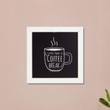 Evidea Deco Coffee Siyah 20x20 cm Duvar Panosu