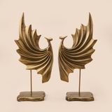Evidea Deco Dragon Gold 32 cm 2'li Dekor