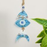 Evidea Deco Fish Mavi 22 cm Cam Dekor