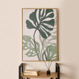 Evidea Deco Green Culture Beyaz Yeşil 90x60 cm Kanvas Tablo