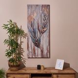 Evidea Deco Leaf Renkli 50x120 cm Kanvas Tablo