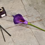 Evidea Deco Mor 60 cm Yapay Zambak Çiçeği