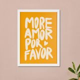 Evidea Deco More Amor Por Favor Sarı 30x40 cm Pano