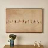 Evidea Deco Sociedad Bej 90x60 cm Tablo