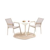 Evidea | Divona Home Next Bistro Masa Takımı - Krem - 55x55x70 cm