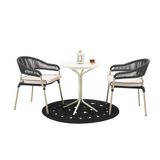 Evidea | Divona Home Tavoli Terea Bistro Masa Takımı - Antrasit - 55x55x70 cm