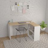 Evidea | Eco Room L Çalışma Masası - Safir Meşe / Beyaz