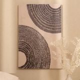 Evidea | Evidea Deco Dark Line Kanvas Tablo - Bej / Siyah - 60x90 cm