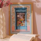 Evidea | Evidea Deco Flower Cafe Duvar Panosu - Renkli - 30x40 cm