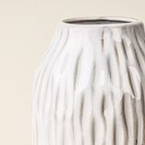 Evidea | Evidea Deco Lisa Stoneware Vazo - Krem - 24x11 cm