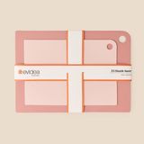 Evidea | Evidea Kitchen 2'li Elastik Kesim Panosu - Pembe - 21x30 + 25x35 cm