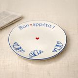 Evidea | Evidea Kitchen Kruvasan Porselen Tatlı Tabağı - Renkli - 19 cm