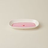 Evidea | Evidea Kitchen Rosa Kayık Salata Tabağı - Pembe / Kırmızı - 25 cm