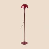 Evidea | Evidea Lighting Metal Ayak Üstü Açık Şapkalı Lambader - Kırmızı - 140 cm