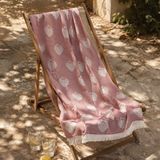 Evidea | Evidea Soft Çilek Desenli Plaj Havlusu - Kırmızı - 70x140 cm