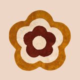 Evidea | Evidea Soft Flower Tufting Banyo Paspası - Renkli - 90x90 cm