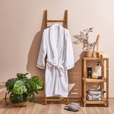 Evidea | Evidea Soft Gent Erkek Bornoz - Beyaz - S / M