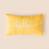 Evidea | Evidea Soft Hello Kırlent - Hardal - 30x50 cm