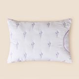 Evidea | Evidea Soft Lavanta Keseli ve Nakışlı Yastık - Beyaz - 50x70 cm