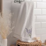 Evidea | Evidea Soft Lavanta Nakışlı Yüz Havlusu - Asorti - 50x80 cm