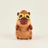 Evidea | Evidea Soft Süper Star Kapibara Figürlü Yastık - Kahverengi - 16x25 cm
