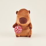 Evidea | Evidea Soft Topçu Kapibara Figürlü Yastık - Kahverengi - 16x25 cm