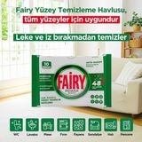Evidea | Fairy 10'lu Yüzey Temizlik Havlusu - Beyaz Sabun
