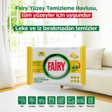 Evidea | Fairy 10'lu Yüzey Temizlik Havlusu - Limon Yağı