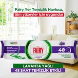 Evidea | Fairy 50'li Mop Uyumlu Yer Temizlik Havlusu - Lavanta Yağı