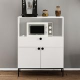 Evidea Fly Mobilya Elsi Beyaz 80 cm Çok Amaçlı Dolap