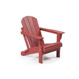 Evidea | Garpim Klasik Katlanır Adirondack Bahçe Sandalyesi - Kırmızı - 85x88x56 cm