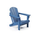 Evidea | Garpim Klasik Katlanır Adirondack Bahçe Sandalyesi - Mavi - 85x88x56 cm